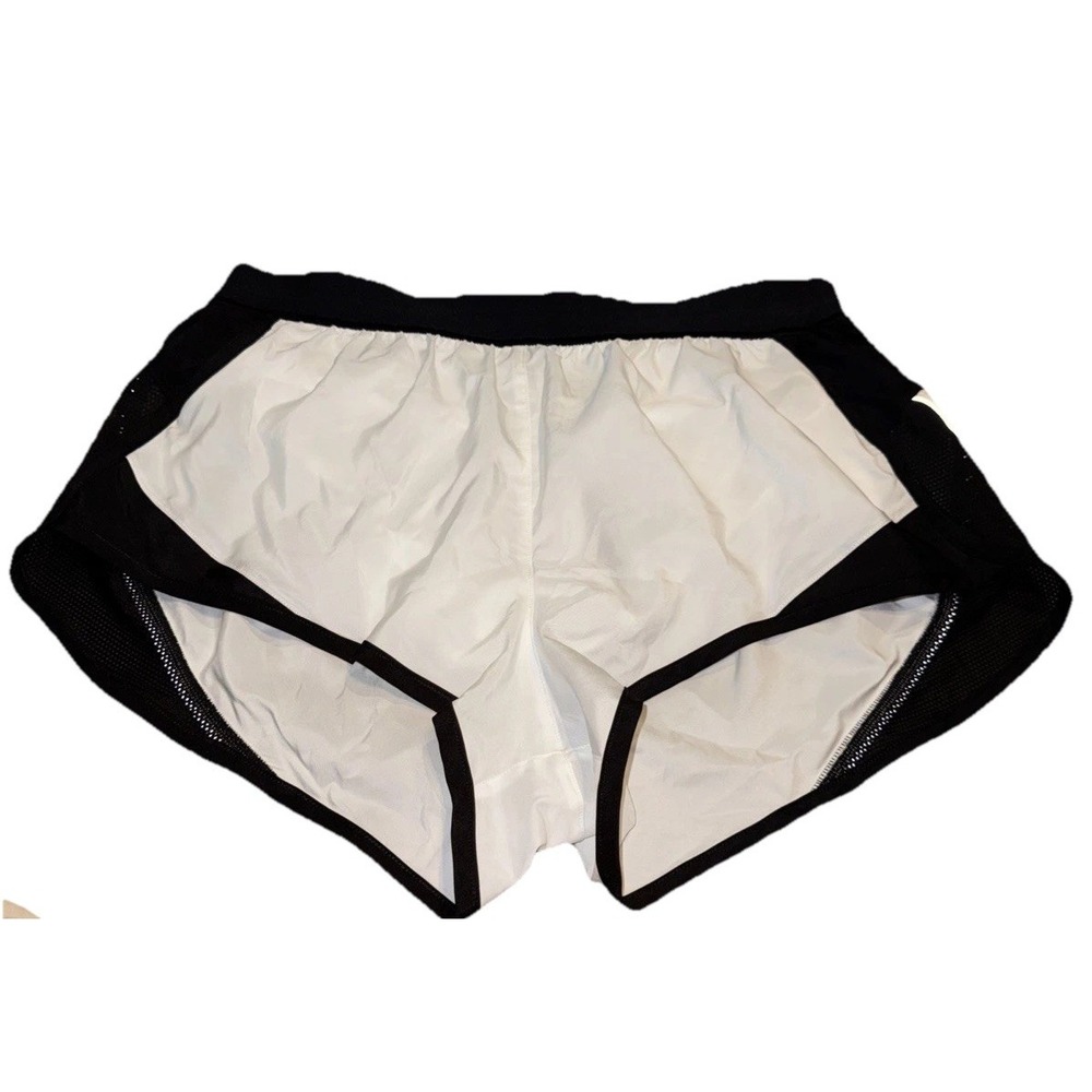 VICTORIA SPORT RUN SHORT Womens Lined White Black‎ Size Small New